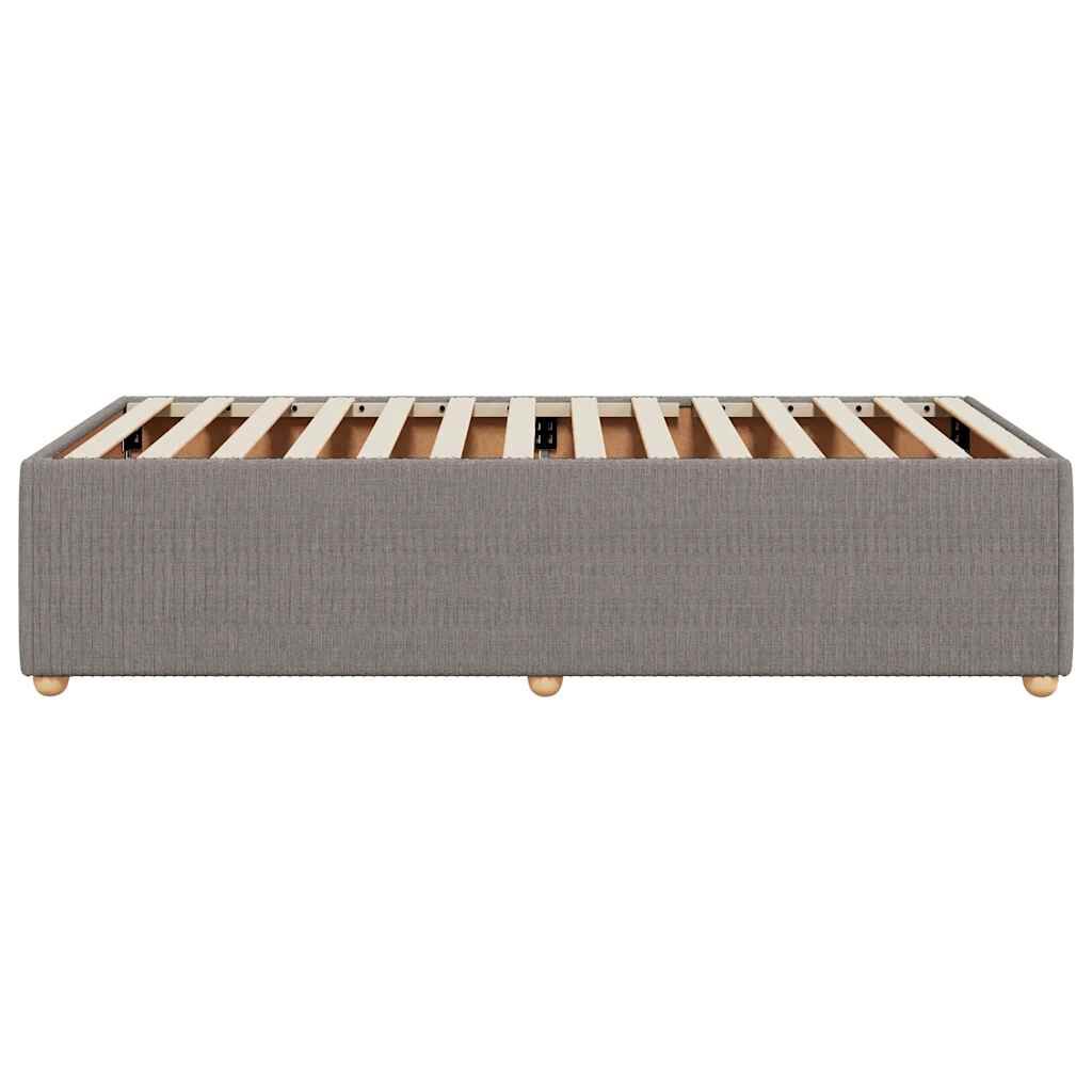 vidaXL Σκελετός Κρεβατιού Χωρίς Στρώμα Taupe 100 x 200 εκ. Υφασμάτινο