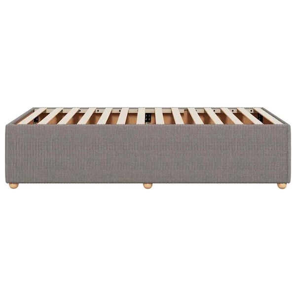 vidaXL Σκελετός Κρεβατιού Χωρίς Στρώμα Taupe 100 x 200 εκ. Υφασμάτινο