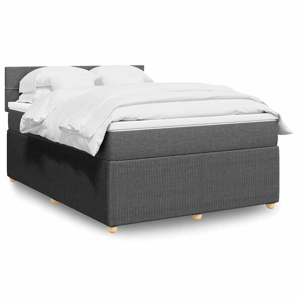 vidaXL &Kappa;&rho;&epsilon;&beta;ά&tau;&iota; Boxspring &mu;&epsilon; &Sigma;&tau;&rho;ώ&mu;&alpha; &Sigma;&kappa;&omicron;ύ&rho;&omicron; &Gamma;&kappa;&rho;&iota; 160x200 &epsilon;&kappa; &Upsilon;&phi;&alpha;&sigma;&mu;ά&tau;&iota;&nu;&omicron;