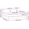 vidaXL Κρεβάτι Boxspring με Στρώμα Σκούρο Μπλε 180x200 εκ. Βελούδινο