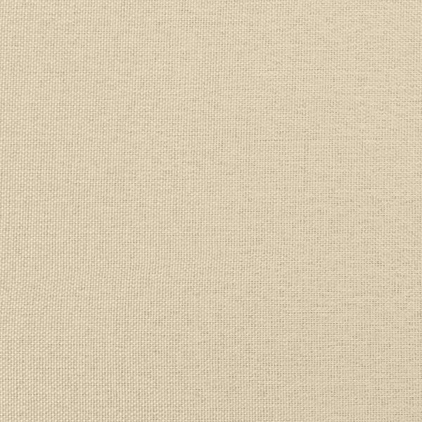 vidaXL Κρεβάτι Boxspring με Στρώμα Κρεμ 120x200 εκ. Υφασμάτινο