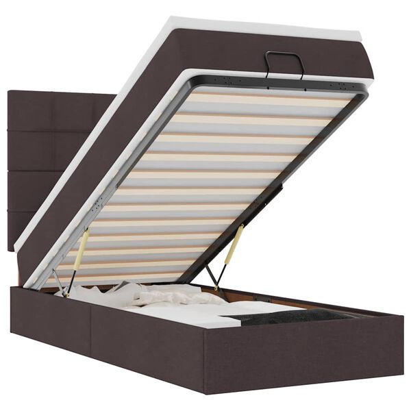 vidaXL &Omicron;&theta;&omega;&mu;&alpha;&nu;&iota;&kappa;ό &kappa;&rho;&epsilon;&beta;ά&tau;&iota; &mu;&epsilon; &sigma;&tau;&rho;ώ&mu;&alpha; & LEDs &Sigma;&kappa;&omicron;ύ&rho;&omicron; &kappa;&alpha;&phi;έ 90x190cm ύ&phi;&alpha;&sigma;&mu;&alpha;