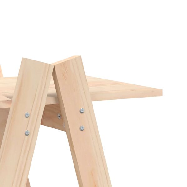 vidaXL Ραφιέρα 5 Επιπέδων Σχήμα Α 110x40x180,5 εκ. Μασίφ Ξύλο Πεύκου