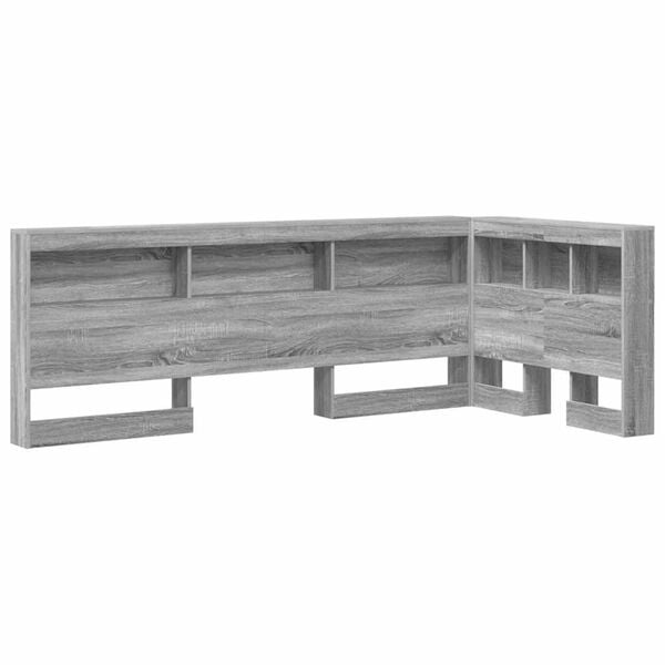 vidaXL Κεφαλάρι Αποθήκης με ράφι Γκρι sonoma 75 cm Επεξεργασμένο ξύλο