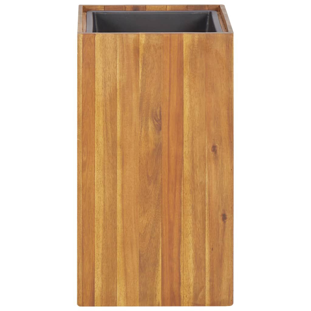 vidaXL Ζαρντινιέρα Υπερυψωμένη 33,5 x 33,5 x 60 εκ. Μασίφ Ξύλο Ακακίας