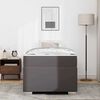 vidaXL Σκελετός Κρεβατιού Γκρι 90 x 190 cm Τεχνητό δέρμα