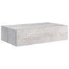 vidaXL Ράφια Τοίχου Συρτάρια 2 τεμ. Γκρι Σκυρ. 40x23,5x10 εκ από MDF