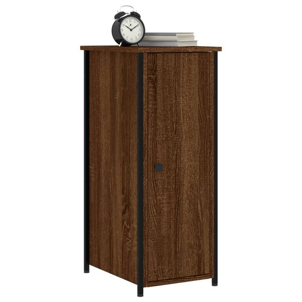vidaXL Κομοδίνο Καφέ Δρυς 32 x 42 x 80 εκ. από Επεξεργασμένο Ξύλο