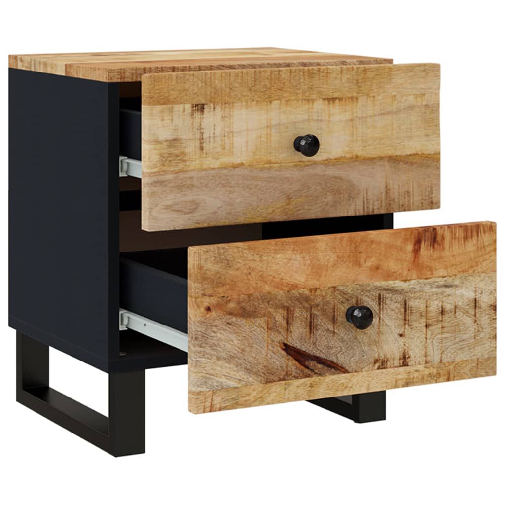 vidaXL Κομοδίνα 2 τεμ. 40 x 33 x 46 εκ. από Μασίφ Ξύλο Μάνγκο