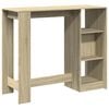 vidaXL Τραπέζι Κονσόλα με Ράφι Sonoma Δρυς 124x46x103,5 εκ Επεξ. Ξύλο
