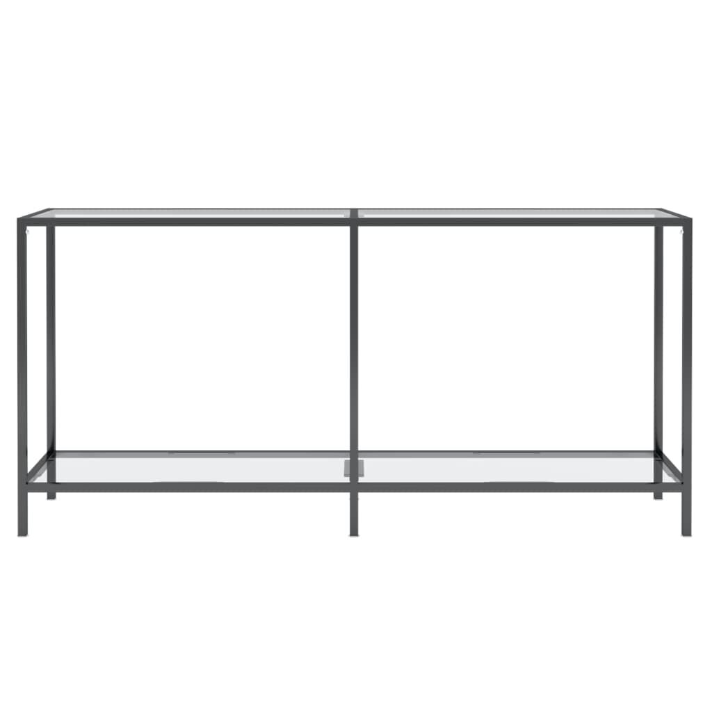 vidaXL Τραπέζι Κονσόλα Διαφανές 160 x 35 x 75,5 εκ. από Ψημένο Γυαλί