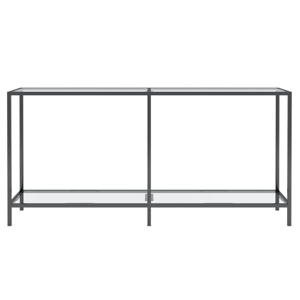 vidaXL Τραπέζι Κονσόλα Διαφανές 160 x 35 x 75,5 εκ. από Ψημένο Γυαλί