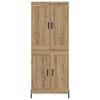 vidaXL Highboard 2 pcs Artisan Oak &Epsilon;&pi;&epsilon;&xi;&epsilon;&rho;&gamma;&alpha;&sigma;&mu;έ&nu;&omicron; &xi;ύ&lambda;&omicron;