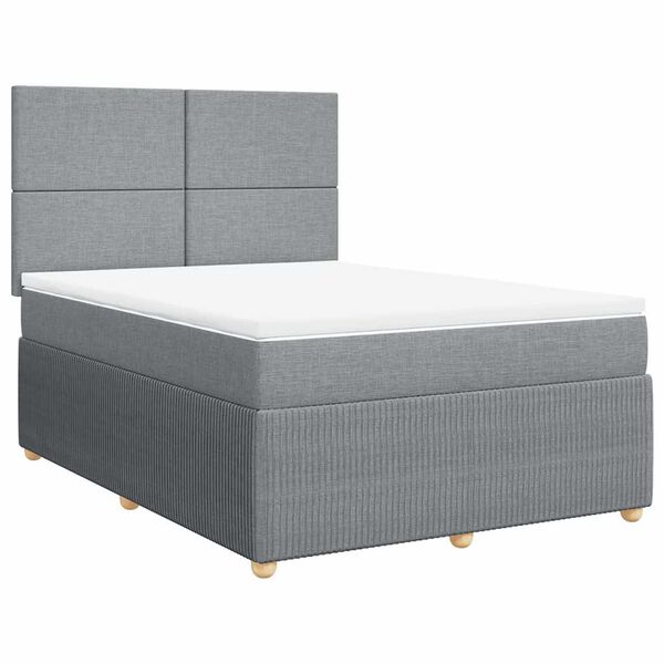 vidaXL &Kappa;&rho;&epsilon;&beta;ά&tau;&iota; Boxspring &mu;&epsilon; &Sigma;&tau;&rho;ώ&mu;&alpha; &Alpha;&nu;&omicron;&iota;&chi;&tau;ό &Gamma;&kappa;&rho;&iota; 140x200 &epsilon;&kappa;. &Upsilon;&phi;&alpha;&sigma;&mu;ά&tau;&iota;&nu;&omicron;