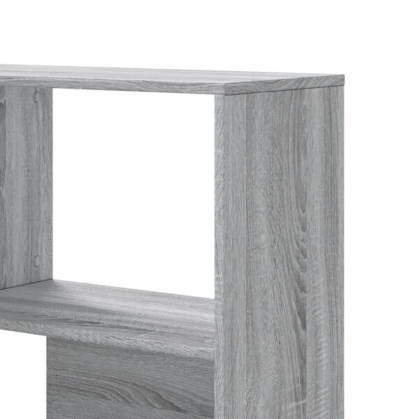 vidaXL Βιβλιοθήκη Γωνιακή 4 Επ. Γκρι Sonoma 85x85x140 εκ Επεξ. Ξύλο