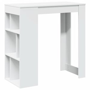 vidaXL &Tau;&rho;&alpha;&pi;έ&zeta;&iota; &Mu;&pi;&alpha;&rho; &mu;&epsilon; &Rho;ά&phi;&iota;&alpha; &Lambda;&epsilon;&upsilon;&kappa;ό 102 x 50 x 103,5 &epsilon;&kappa;.&alpha;&pi;ό &Epsilon;&pi;&epsilon;&xi;. &Xi;ύ&lambda;&omicron;