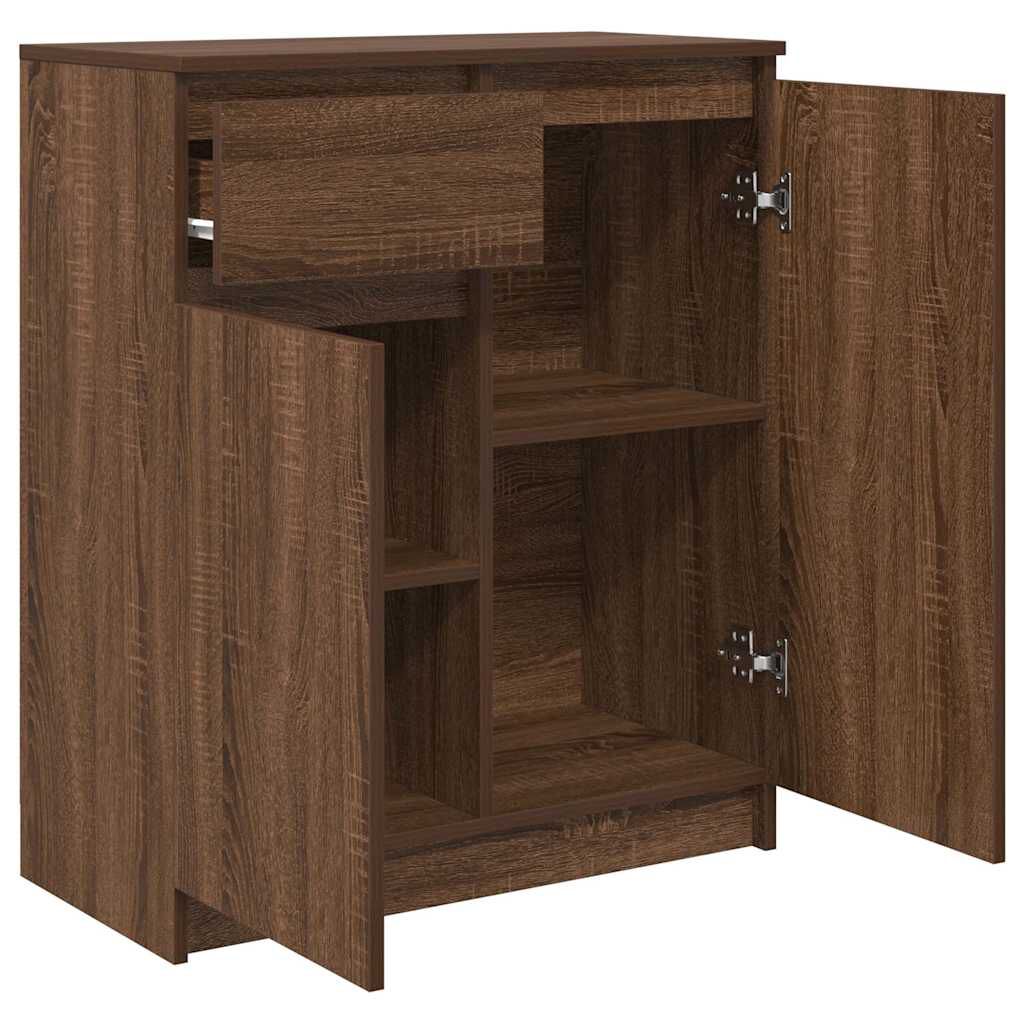 vidaXL Συρταριέρα με Συρτάρια καφέ δρυς 71x35x84 εκ. Επεξ. Ξύλο