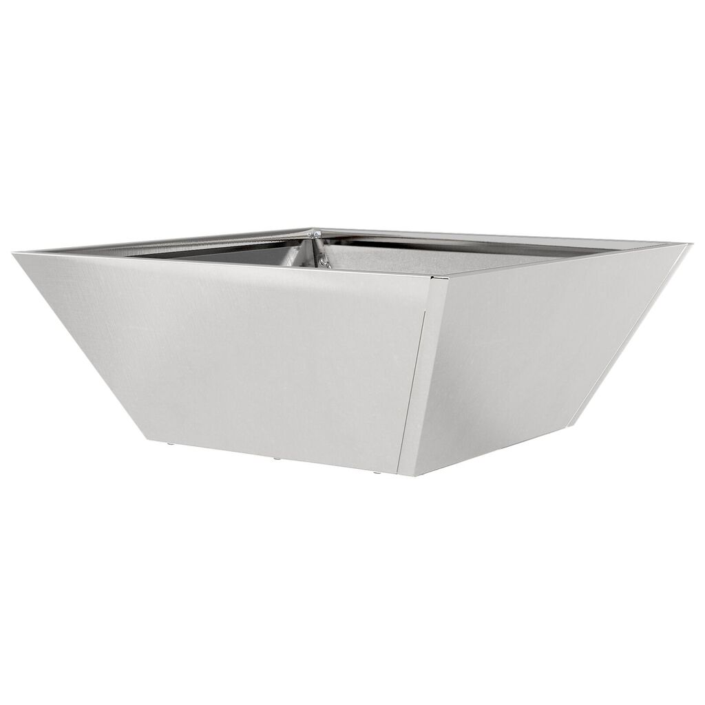 vidaXL Μεταλλική Γλάστρα Ανοξείδωτο Ατσάλι 40 x 40 x 15 cm
