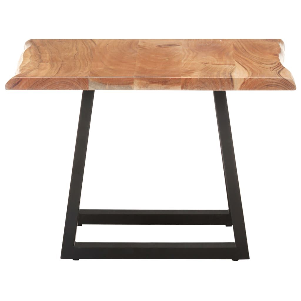 vidaXL Τραπεζάκι Σαλονιού Live Edge 60x60x40 εκ. Μασίφ Ξύλο Ακακίας