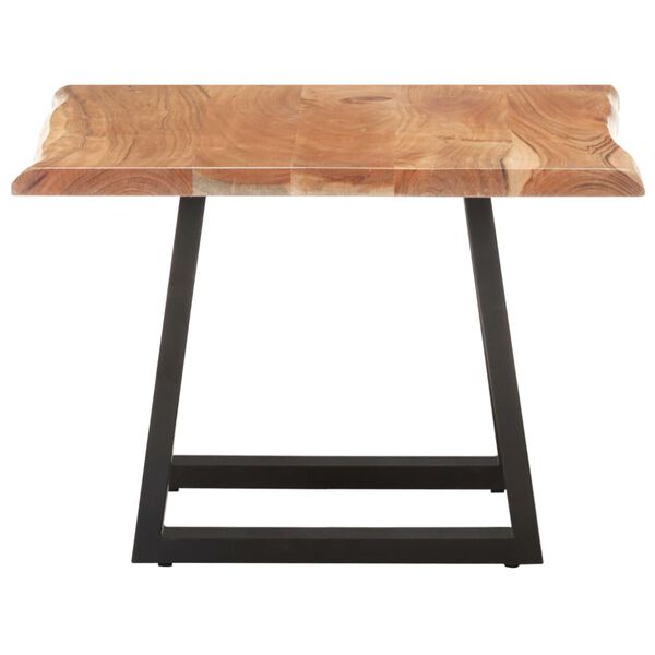 vidaXL Τραπεζάκι Σαλονιού Live Edge 60x60x40 εκ. Μασίφ Ξύλο Ακακίας