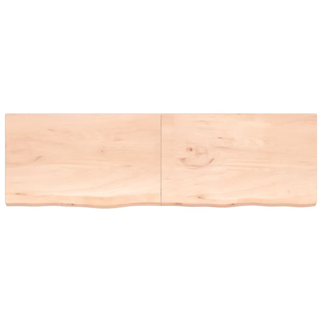 vidaXL Επιφάνεια Τραπεζιού 200x60x(2-4)εκ Ακατέργαστο Μασίφ Ξύλο Δρυός