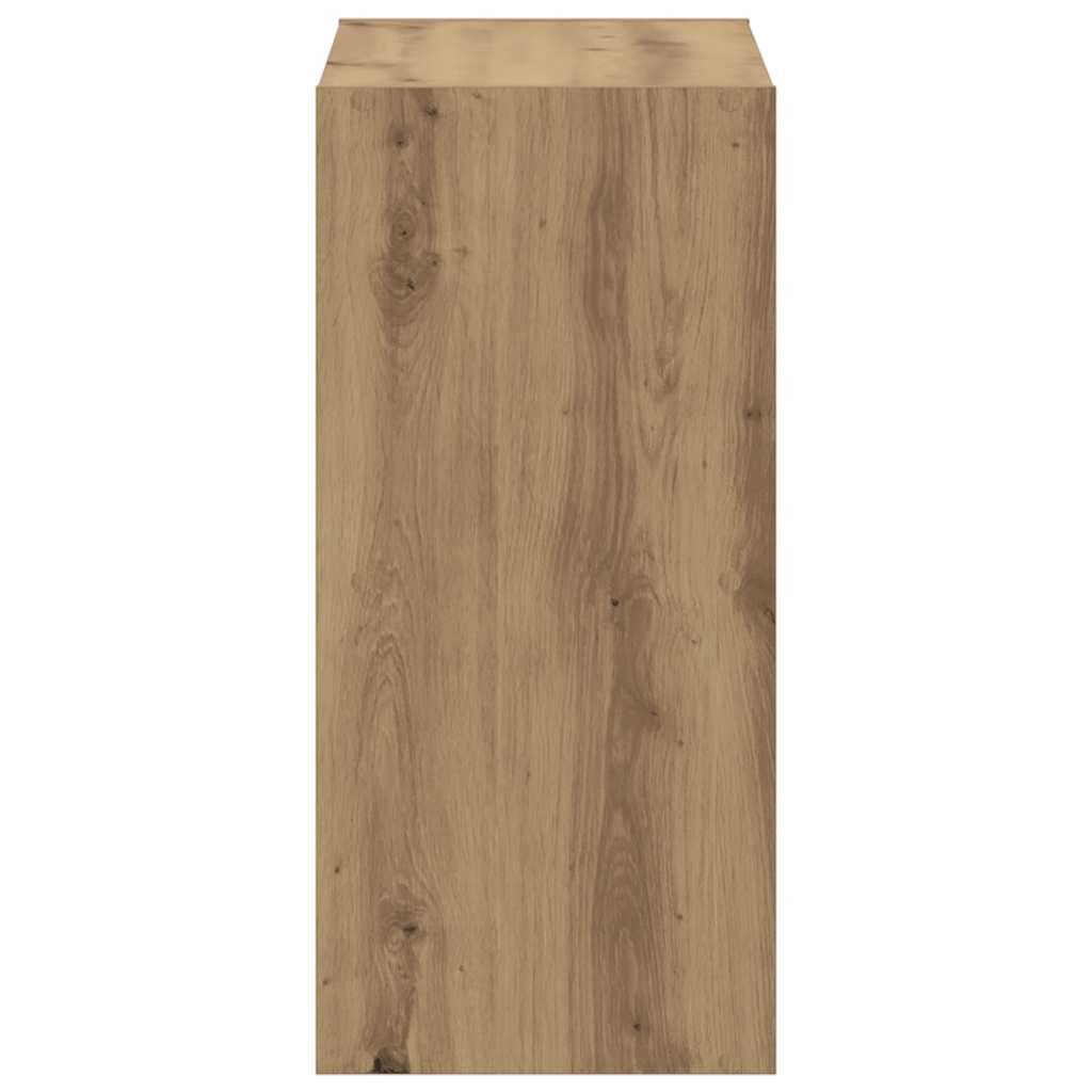 vidaXL Βιβλιοθήκη Αρτισιανή Δρυς 68,5x32x68,5 εκ. Επεξεργασμένο Ξύλο