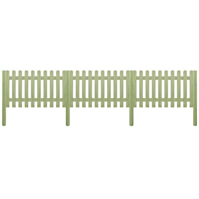 vidaXL Φράχτης Κήπου 5,1 μ. 150 εκ. 6/9 εκ. Εμποτισμένο Ξύλο Πεύκου