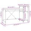 vidaXL Γραφείο με Ράφια Sonoma Δρυς 135x50x90 εκ. Επεξ. Ξύλο/Σίδηρος