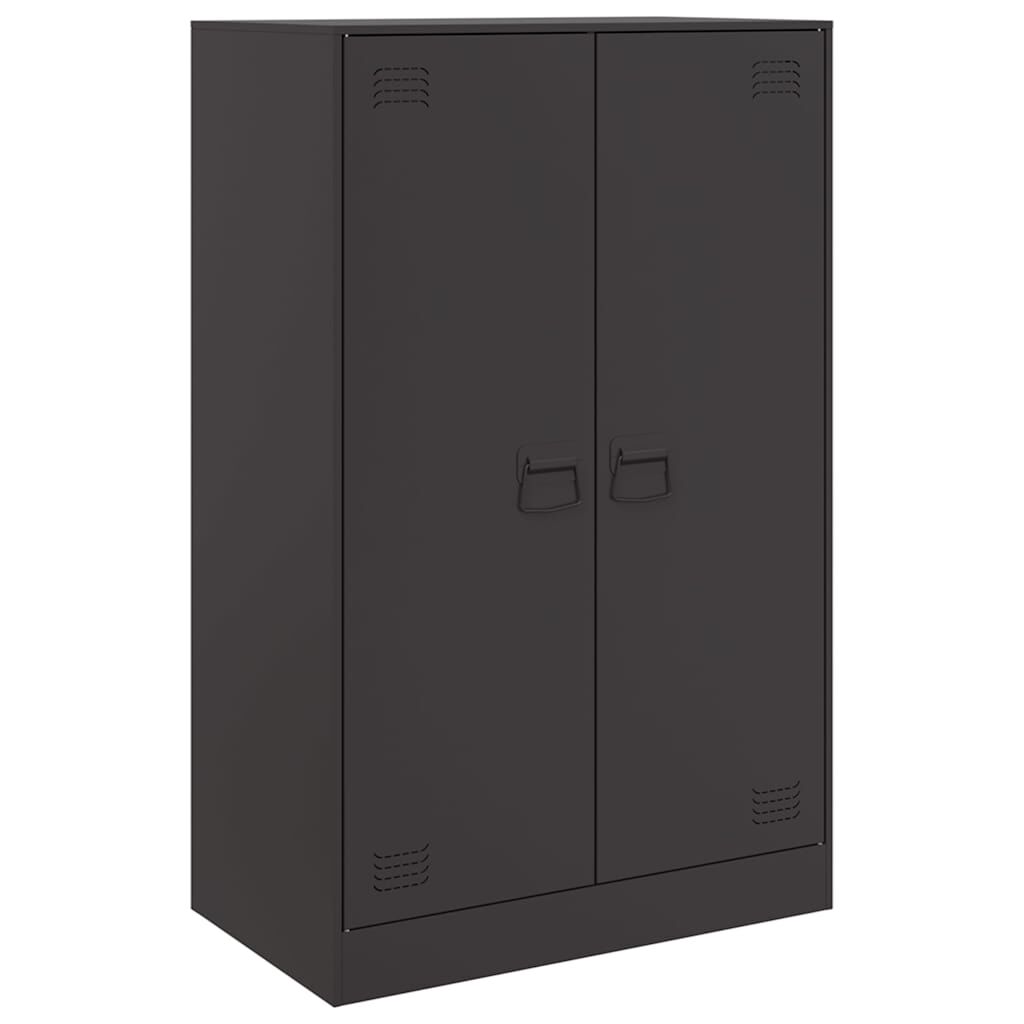 vidaXL Ντουλάπι Μαύρο 67x39x107 εκ. από Ατσάλι