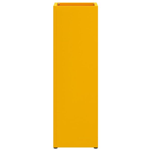 vidaXL Σχέδιο & βάση αποθήκευσης Μουσταρδί 15.5 x 15.5 x 49 εκ Ατσάλι