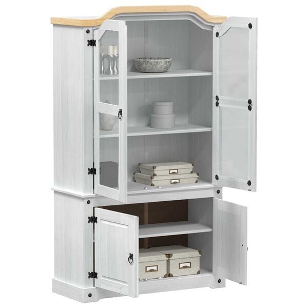 vidaXL &Beta;&iota;&tau;&rho;ί&nu;&alpha; &Lambda;&epsilon;&upsilon;&kappa;ό 103.5 x 42 x 180 &epsilon;&kappa; &Sigma;&tau;&epsilon;&rho;&epsilon;ά &xi;&upsilon;&lambda;&epsilon;ί&alpha; &pi;&epsilon;ύ&kappa;&omicron;&upsilon;