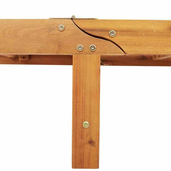vidaXL Ξαπλώστρα με μαξιλάρι Taupe 200 x 67 x 84εκ Μασίφ ξύλο ακακίας