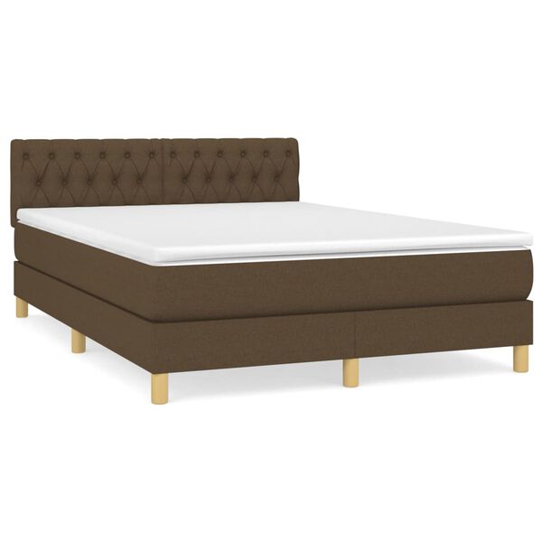 vidaXL &Kappa;&rho;&epsilon;&beta;ά&tau;&iota; Boxspring &mu;&epsilon; &Sigma;&tau;&rho;ώ&mu;&alpha; &Sigma;&kappa;&omicron;ύ&rho;&omicron; &Kappa;&alpha;&phi;έ 140x190 &epsilon;&kappa;. &Upsilon;&phi;&alpha;&sigma;&mu;ά&tau;&iota;&nu;&omicron;