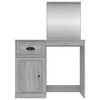 vidaXL Μπουντουάρ με Καθρέφτη Γκρι Sonoma 90x50x132,5 εκ. Επεξ. Ξύλο