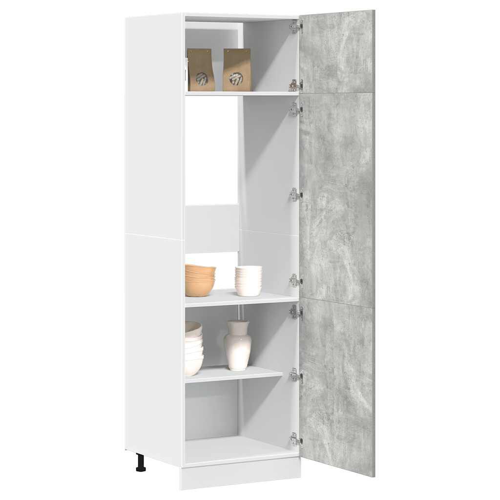 vidaXL Ντουλάπι Ψυγείου Lyon Γκρι Σκυροδέματος 60x57x207εκ.