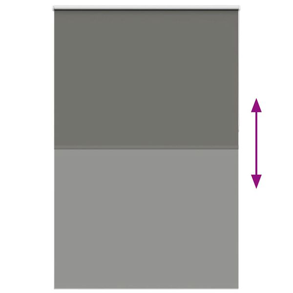 vidaXL Roller Blind Blackout &gamma;&kappa;&rho;ί 150x210 cm &Pi;&lambda;ά&tau;&omicron;&sigmaf; &upsilon;&phi;ά&sigma;&mu;&alpha;&tau;&omicron;&sigmaf; 146,6cm