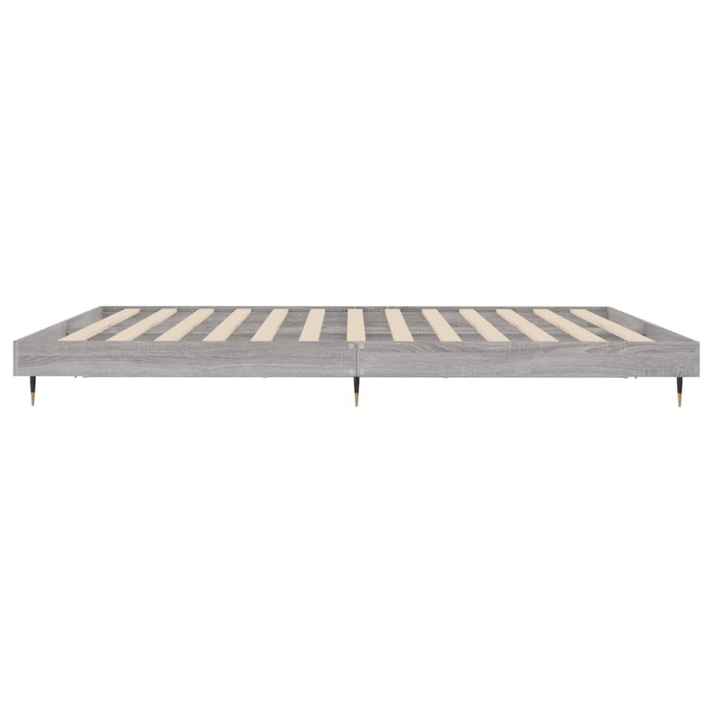vidaXL Πλαίσιο Κρεβατιού Γκρι Sonoma 120x200 εκ. Επεξεργασμένο Ξύλο