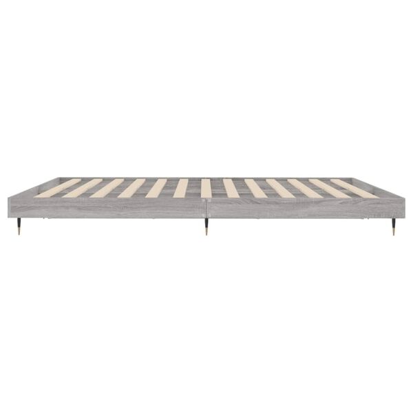 vidaXL Πλαίσιο Κρεβατιού Γκρι Sonoma 120x200 εκ. Επεξεργασμένο Ξύλο