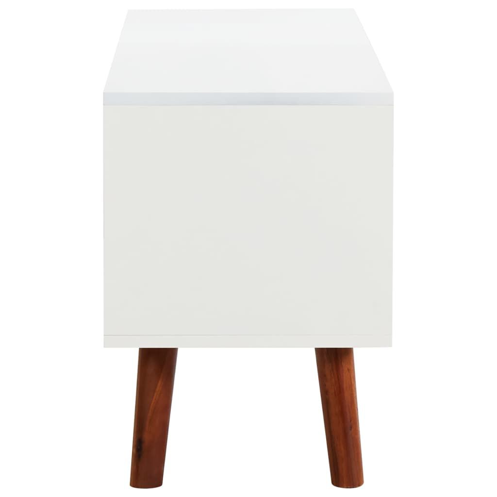 vidaXL Έπιπλο Τηλεόρασης 110 x 35 x 50 εκ. από Μασίφ Ξύλο Ακακίας/MDF