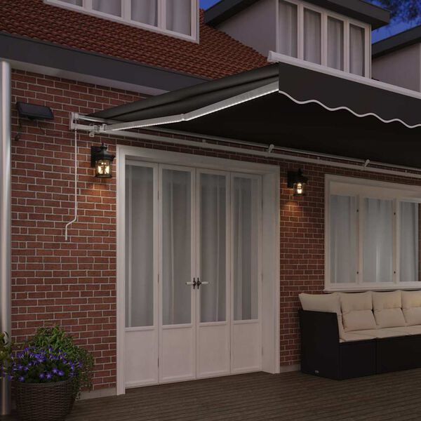 vidaXL Αντιανεμικό με Λευκό 6 x 3,5 μ Μέταλλο