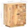 vidaXL Ντουλάπι 60 x 35 x 70 εκ. από Μασίφ Ξύλο Μάνγκο