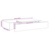 vidaXL Ράφι Τοίχου με Συρτάρι Μαύρο 48 x 25 x 8 εκ. από MDF