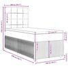 vidaXL &Kappa;&rho;&epsilon;&beta;ά&tau;&iota; Boxspring &mu;&epsilon; &Sigma;&tau;&rho;ώ&mu;&alpha; &Sigma;&kappa;&omicron;ύ&rho;&omicron; &Pi;&rho;ά&sigma;&iota;&nu;&omicron; 100x200&epsilon;&kappa;. &Beta;&epsilon;&lambda;&omicron;ύ&delta;&iota;&nu;&omicron;