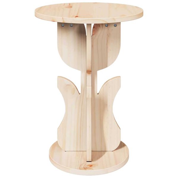 vidaXL Τραπεζάκι Πλευράς Φυσικό 39.5 x 39.5 x 53.5 εκ