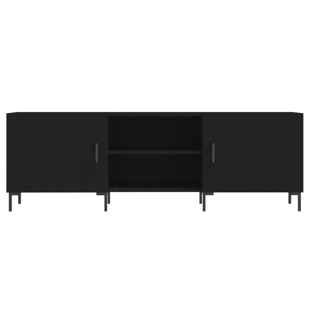 vidaXL Έπιπλο Τηλεόρασης Μαύρο 150x30x50 εκ. Επεξεργασμένο Ξύλο