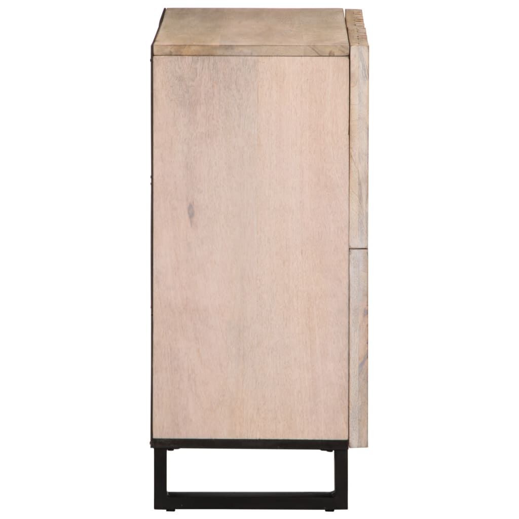 vidaXL Ντουλάπι 60 x 34 x 75 εκ. από Μασίφ Ξύλο Μάνγκο