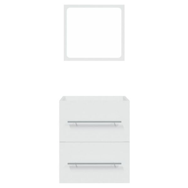 vidaXL Ντουλάπι Μπάνιου με Καθρέφτη Λευκό 41x38,5x48 εκ.