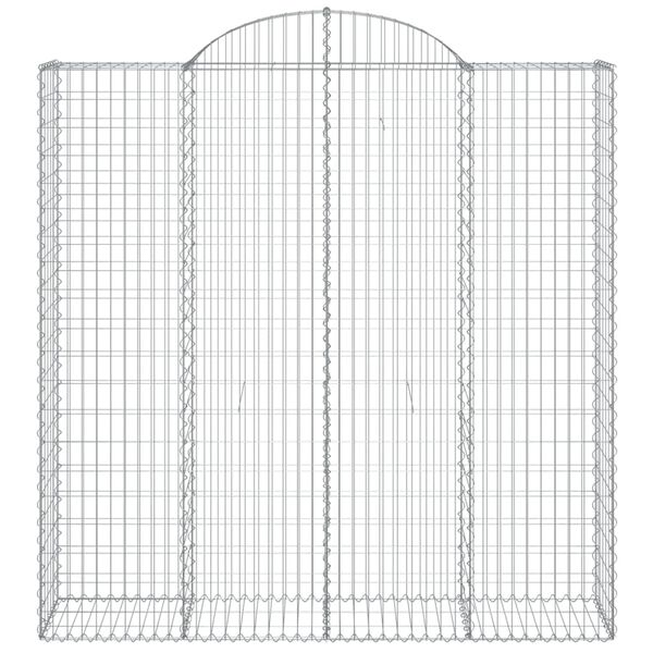 vidaXL Συρματοκιβώτια Τοξωτά 9 τεμ. 200x50x200/220 εκ. Γαλβαν. Ατσάλι