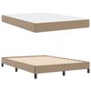 vidaXL Κρεβάτι με στρώμα Καπουτσίνο 140 x 200 cm Τεχνητό δέρμα