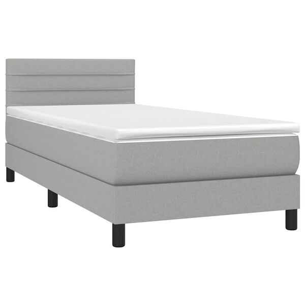 vidaXL &Kappa;&rho;&epsilon;&beta;ά&tau;&iota; Boxspring &mu;&epsilon; &Sigma;&tau;&rho;ώ&mu;&alpha; &Alpha;&nu;&omicron;&iota;&chi;&tau;ό &Gamma;&kappa;&rho;&iota; 80x200 &epsilon;&kappa;. &Upsilon;&phi;&alpha;&sigma;&mu;ά&tau;&iota;&nu;&omicron;